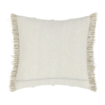Lucera 22" Woven Fabric Throw Pillow in Beige