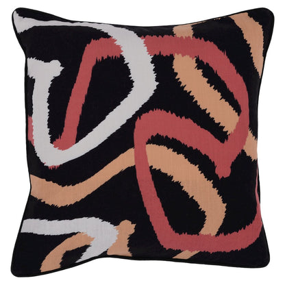Indoor/Outdoor Atlas Black Multi 22x22