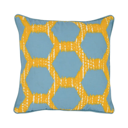 Indoor/Outdoor Gaines Yellow/Blue 20x20