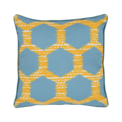 Indoor/Outdoor Gaines Yellow/Blue 20x20