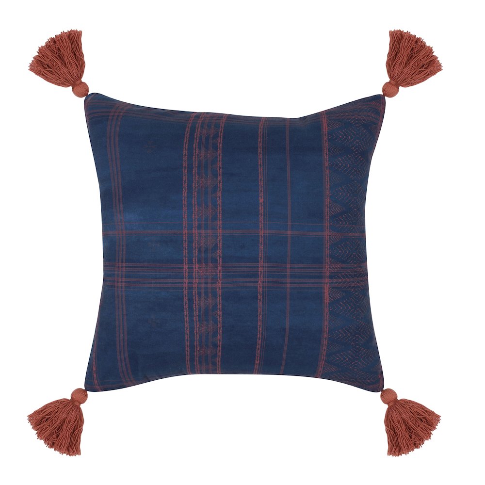 Indoor/Outdoor Cannon Dark Blue/Red 20x20