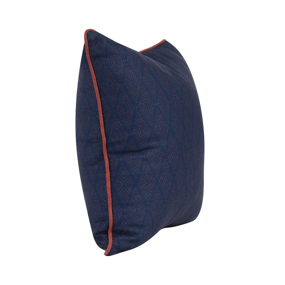 Indoor/Outdoor Gulf Dark Blue/Red 22x22