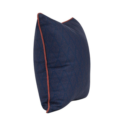 Indoor/Outdoor Gulf Dark Blue/Red 22x22