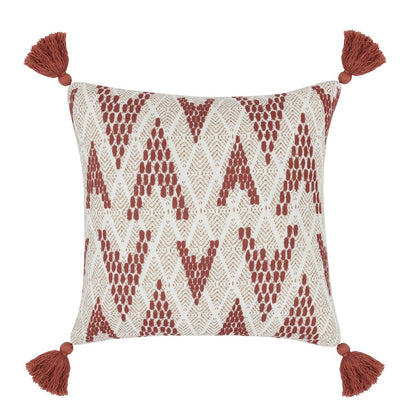 Indoor/Outdoor Sanibel Natural/Clay Red 20x20