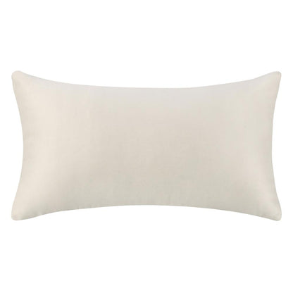Shades 14"xx26" Recycled Fabric Throw Pillow, Ivory