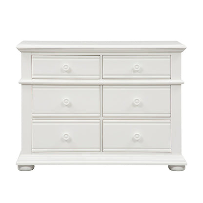 Summer House 6 Drawer Dresser in Oyster White
