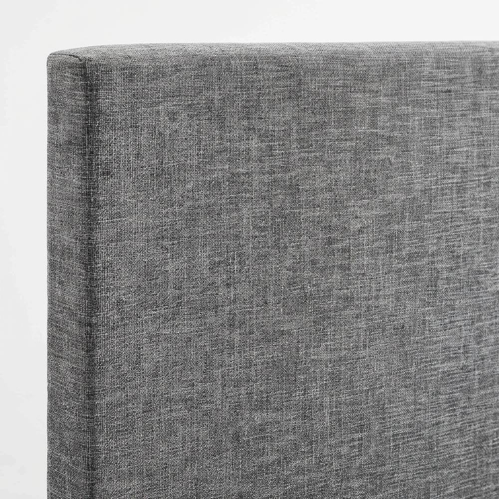 Upholstered Linen Fabric Full Queen Headboard with Padded Design