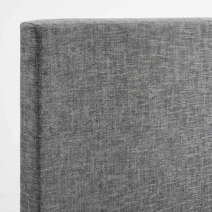 Upholstered Linen Fabric Full Queen Headboard with Padded Design