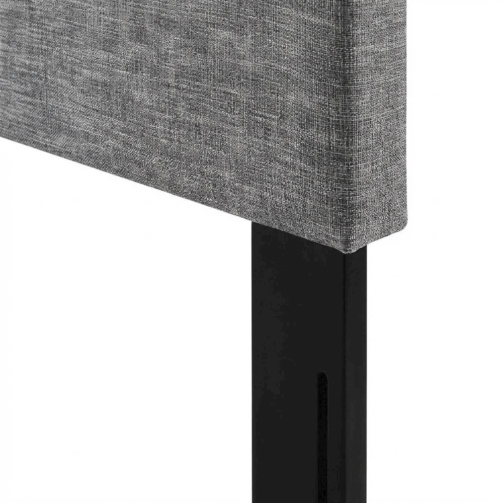 Upholstered Linen Fabric Full Queen Headboard with Padded Design