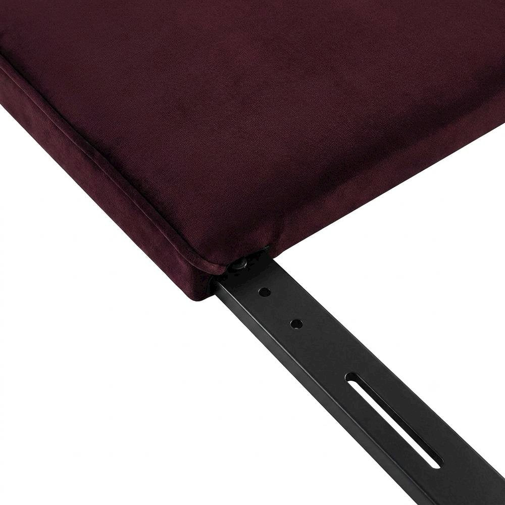 Velvet King Size Headboard Only, King Headboard, Mulberry