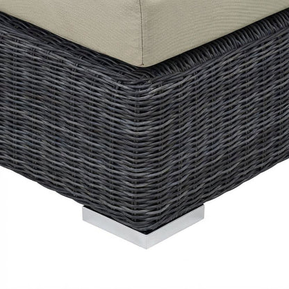 Outdoor Corner Sofa with Cushions and Armrests for Patio Lounge