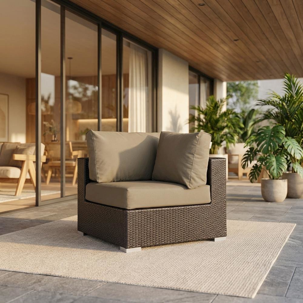 Outdoor Patio Corner Sofa With Cushions For Cozy Outdoor Living