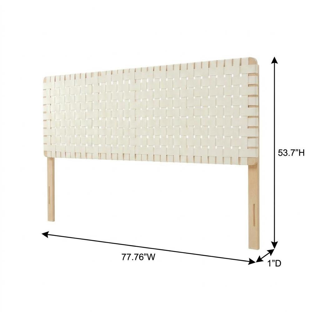 Vegan Leather King Headboard with Modern Texture and Durable Frame