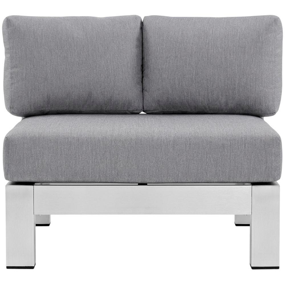 Aluminum Corner Sofa For Outdoor Patio With Backrest And Cushions