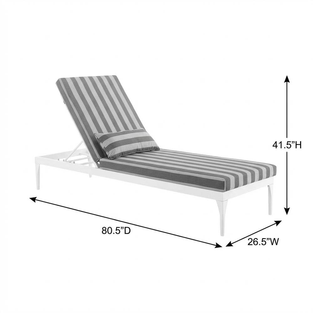 Outdoor Patio Chaise Lounge Chair In Weather-Resistant Finish, Relaxing Comfort
