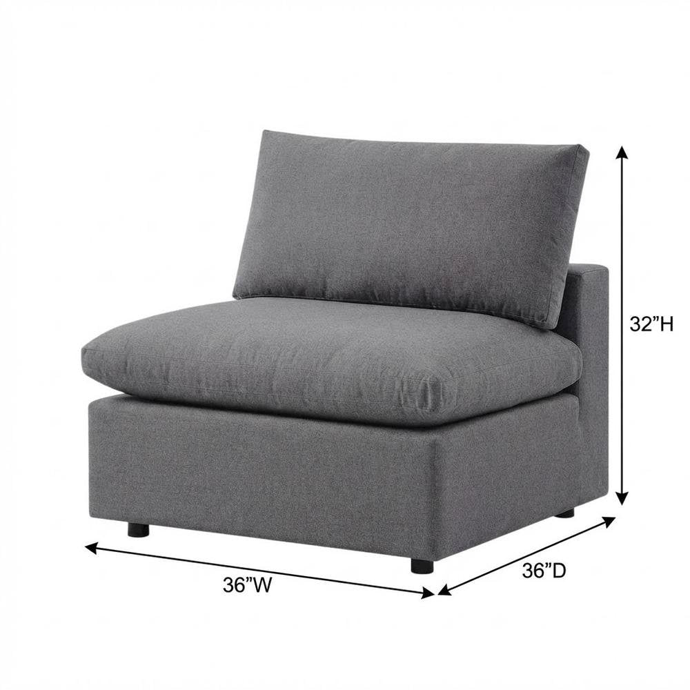 Outdoor Patio Armless Lounge Chair In Weather-Resistant Finish