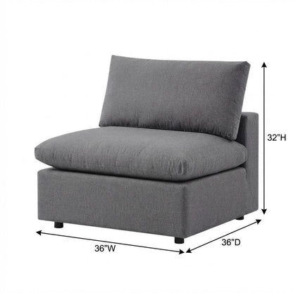 Outdoor Patio Armless Lounge Chair In Weather-Resistant Finish