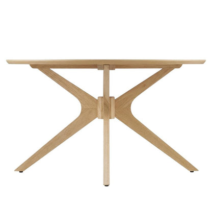 Round Wood Coffee Table with 20 lb Weight and Compact Design