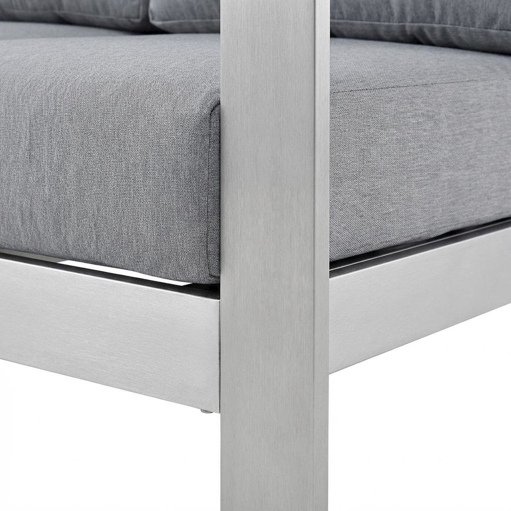 Outdoor Corner Sectional Sofa With Armrests And Cushioned Seating