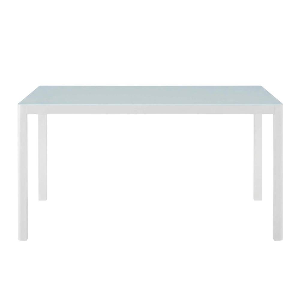 Sturdy Aluminum Outdoor Dining Table With Weatherproof Finish For Patios