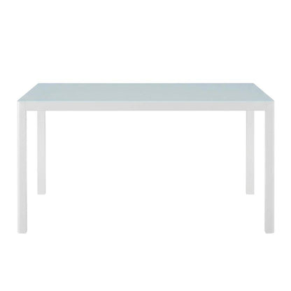 Sturdy Aluminum Outdoor Dining Table With Weatherproof Finish For Patios