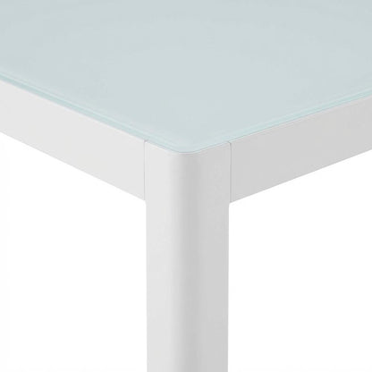 Sturdy Aluminum Outdoor Dining Table With Weatherproof Finish For Patios