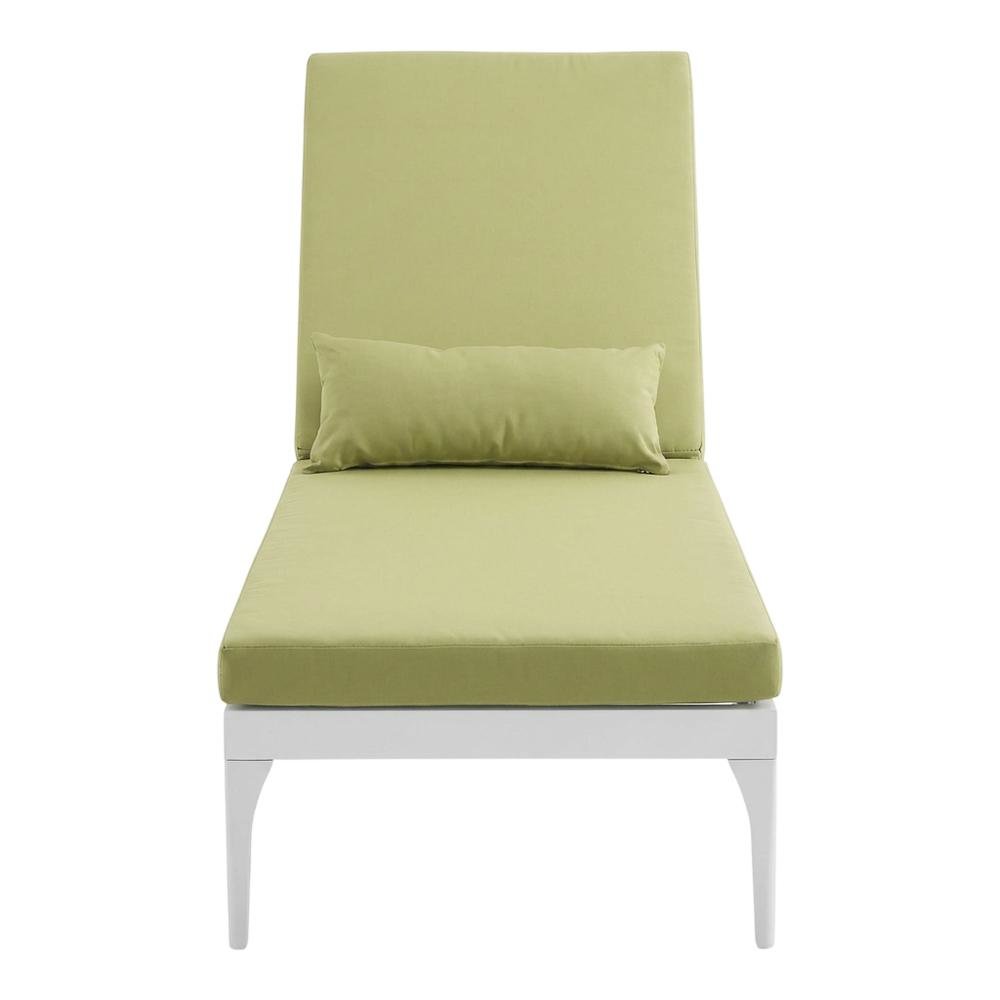 Outdoor Patio Chaise Lounge Chair With Cushion For Outdoor Relaxation
