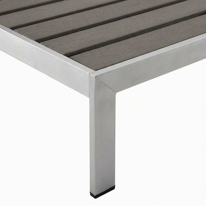 Outdoor Patio Aluminum Chaise Set Of 4 With Stack-Free Design, Backrests