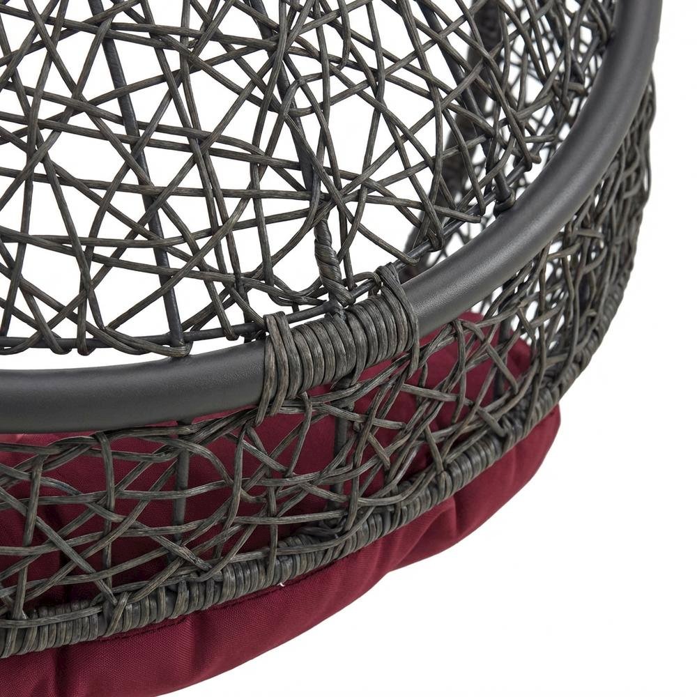 Outdoor Patio Chair With Comfortable Cushion And Modern Design