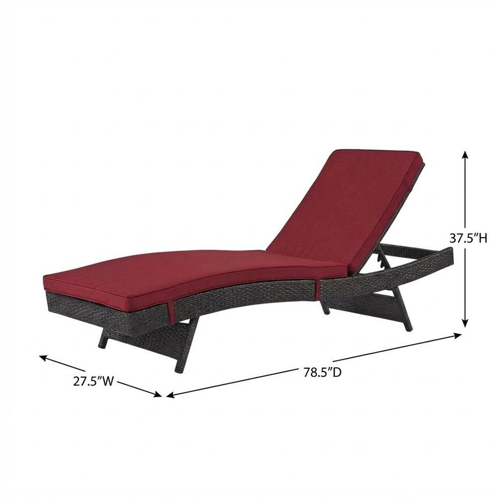 Outdoor Patio Chaise Set Of 4 With Cushioned Lounge Chairs, Backyard Relaxation