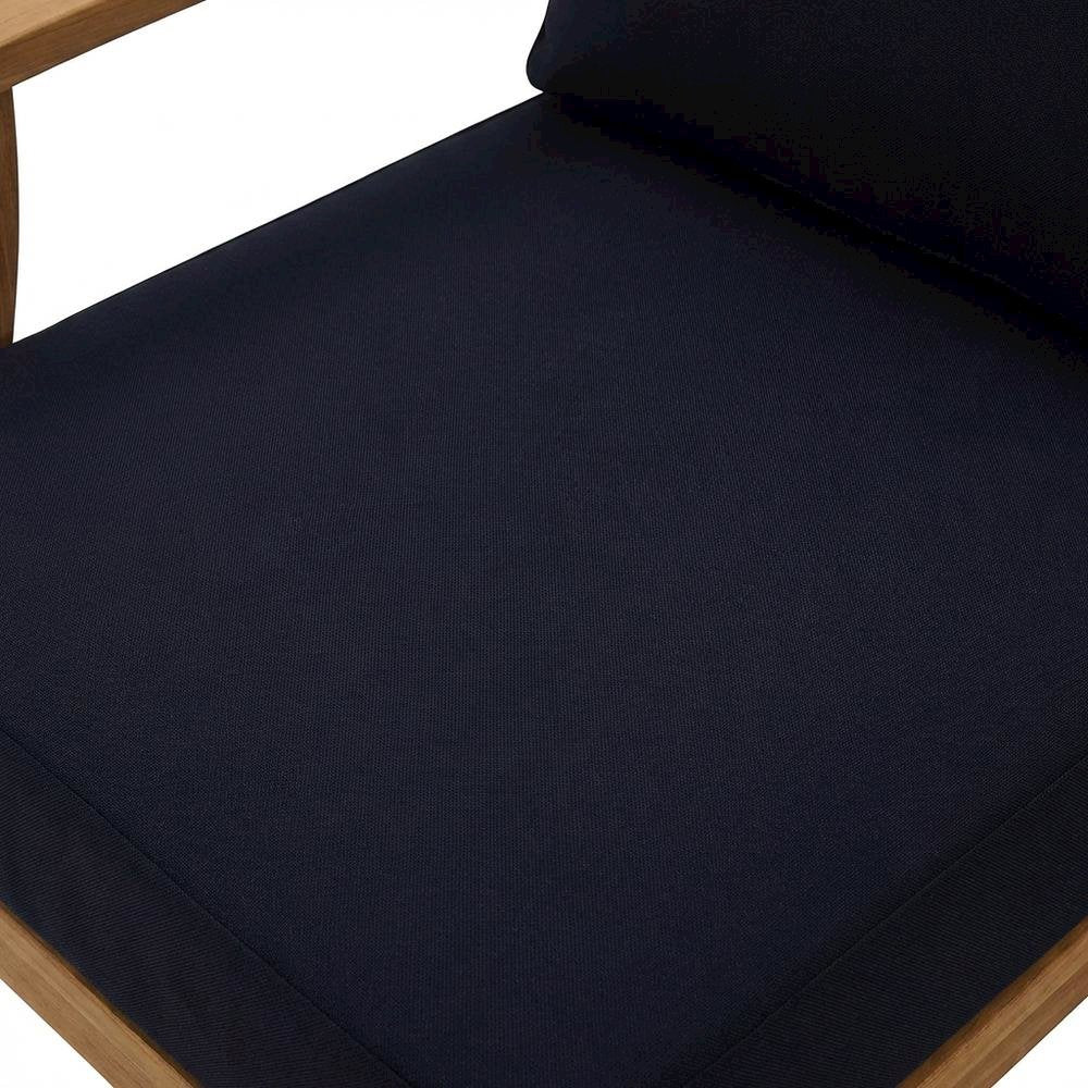 Outdoor Teak Patio Furniture Set With Armrests And Cushioned Seats