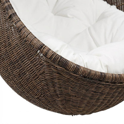 Relaxing outdoor swing chair with comfortable seating for patio use