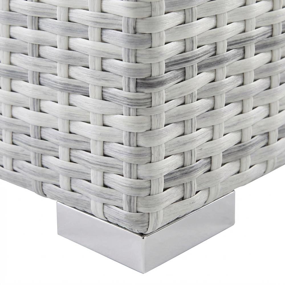 Contemporary Outdoor Patio Coffee Table With Weather-Resistant Surface