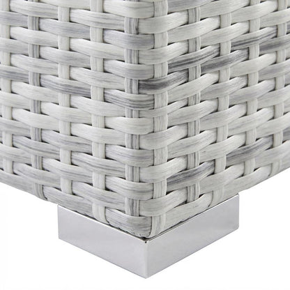 Contemporary Outdoor Patio Coffee Table With Weather-Resistant Surface