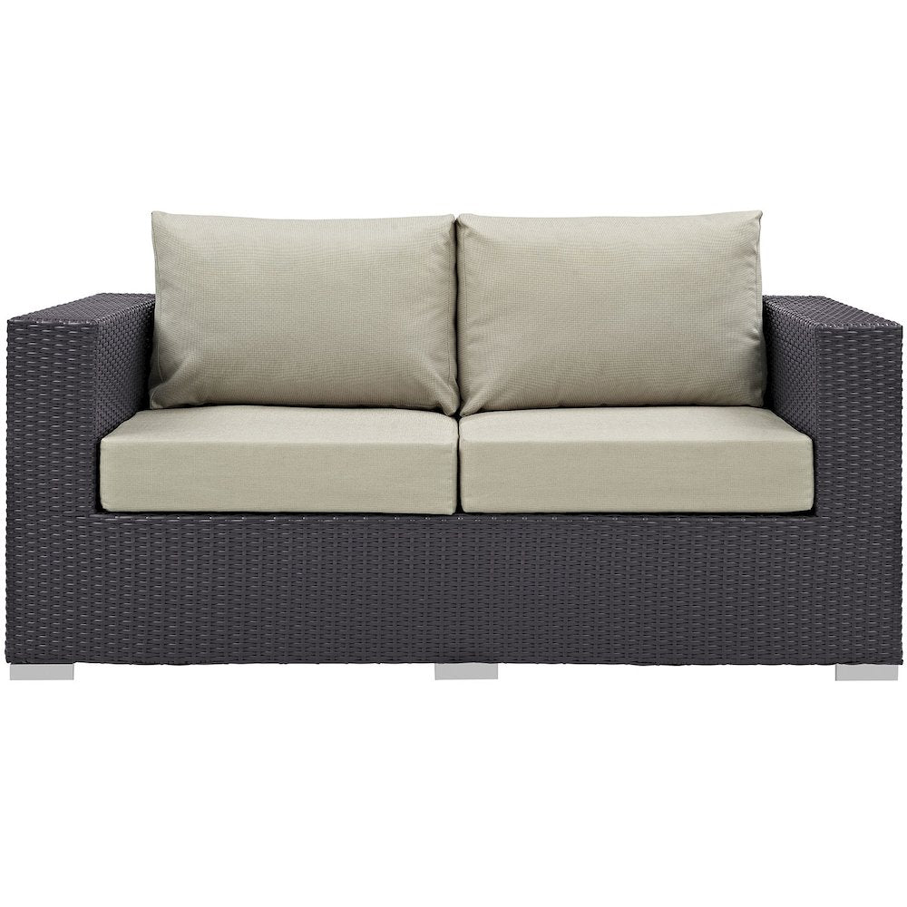 Convene 4 Piece Set Outdoor Patio with Fire Pit