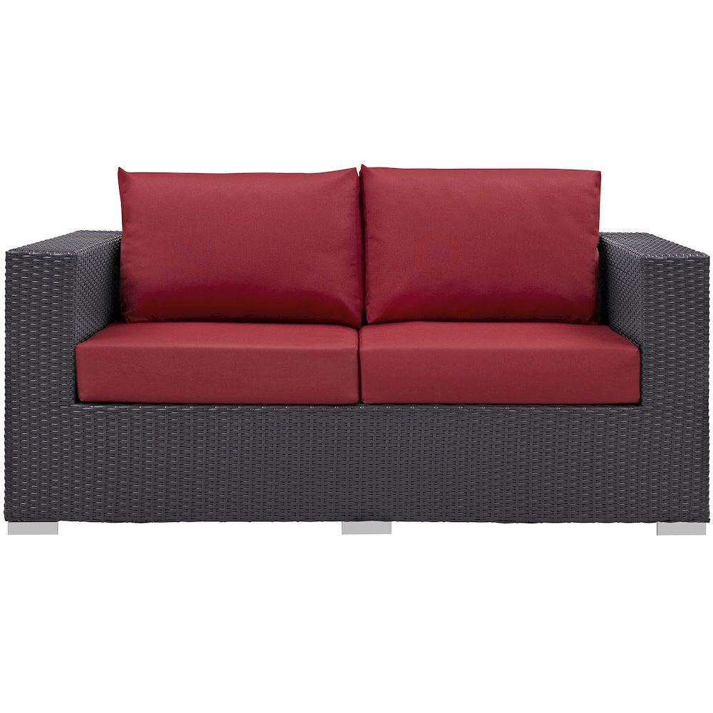 Convene 4 Piece Set Outdoor Patio with Fire Pit