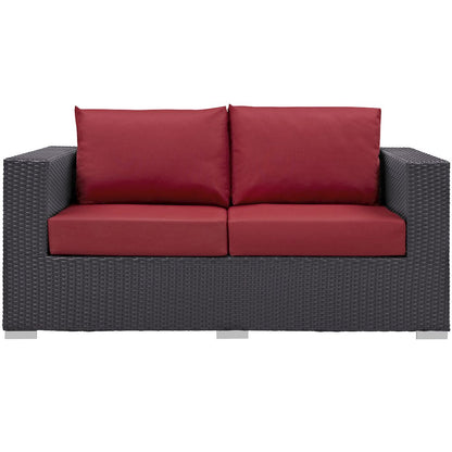 Convene 4 Piece Set Outdoor Patio with Fire Pit