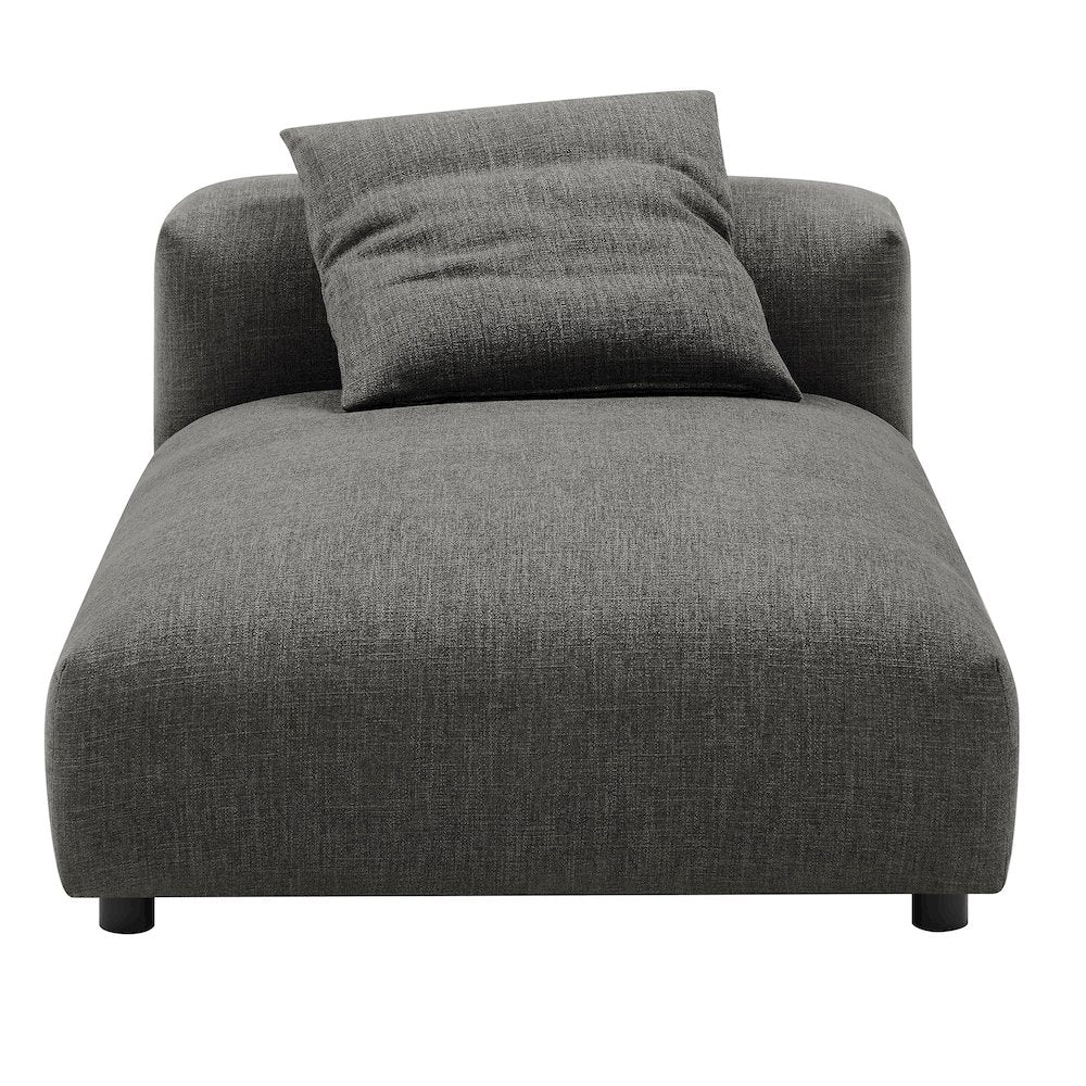 Solace 2-Piece Modular Upholstered Fabric Sectional Sofa With Chaise