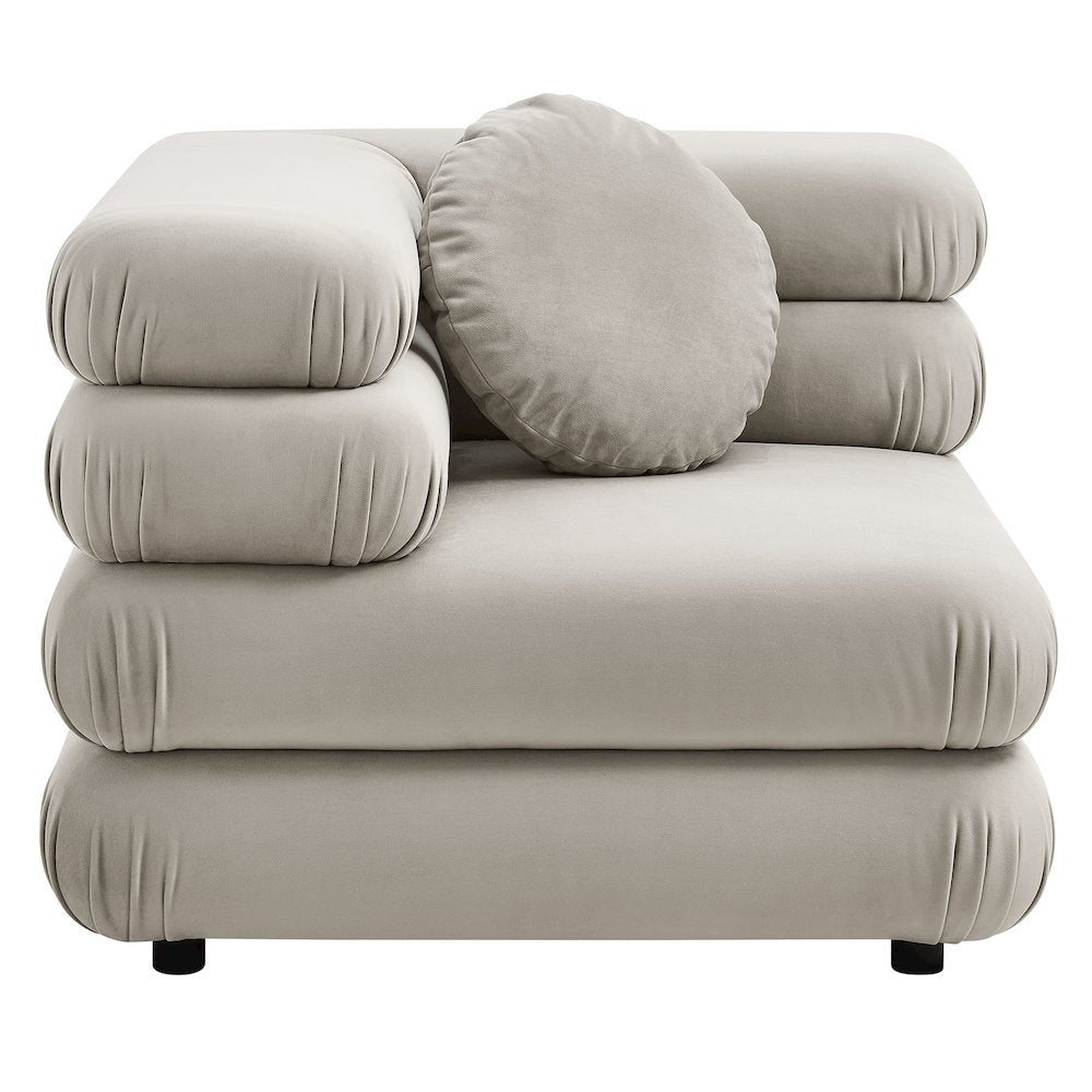 Jubilee 4-Piece Modular Performance Velvet Sectional Sofa