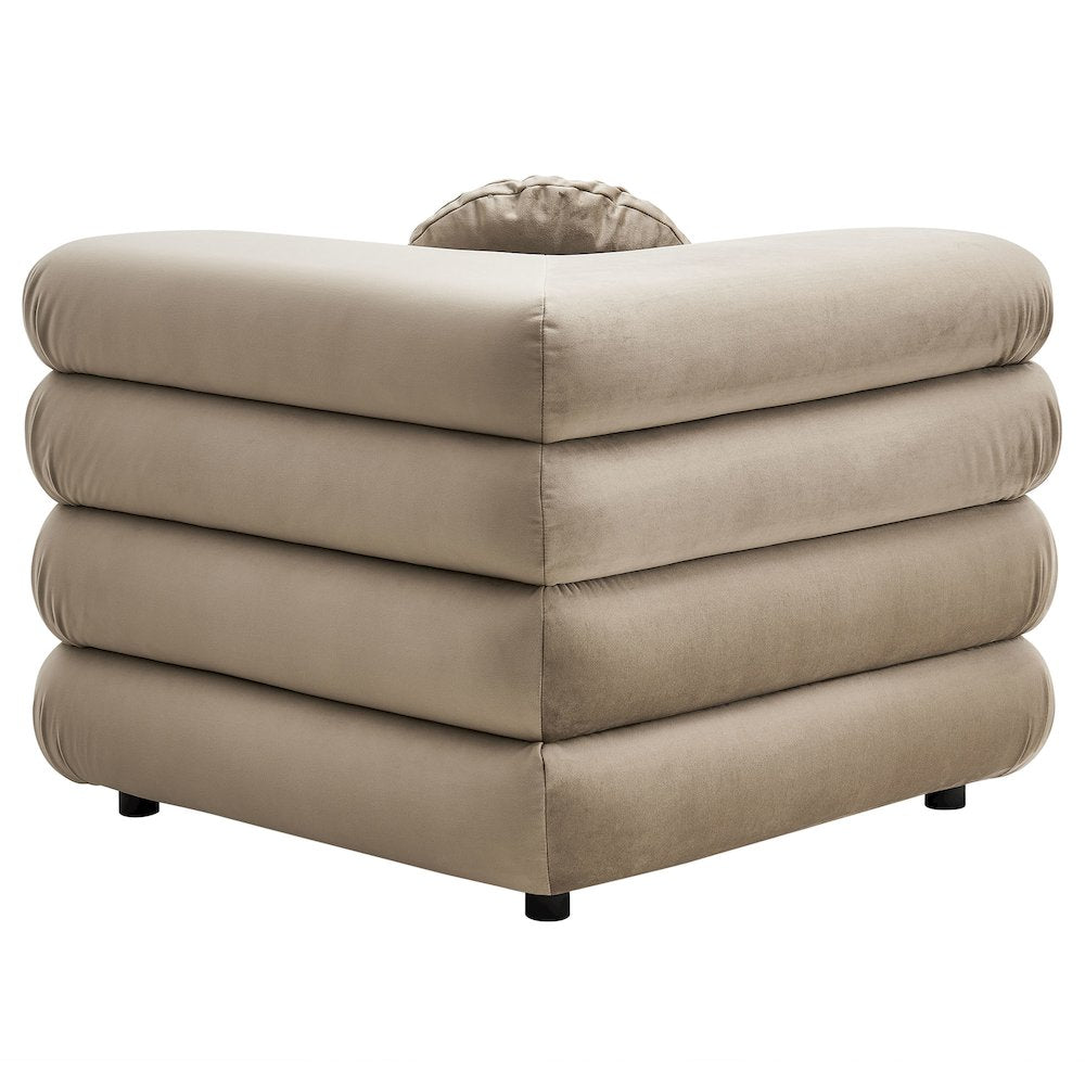 Jubilee 4-Piece Modular Performance Velvet Sectional Sofa
