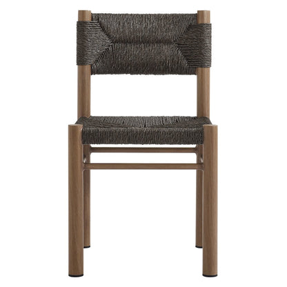 7-Piece Rectangular Outdoor Rattan and Aluminum Dining Table and Chairs Set