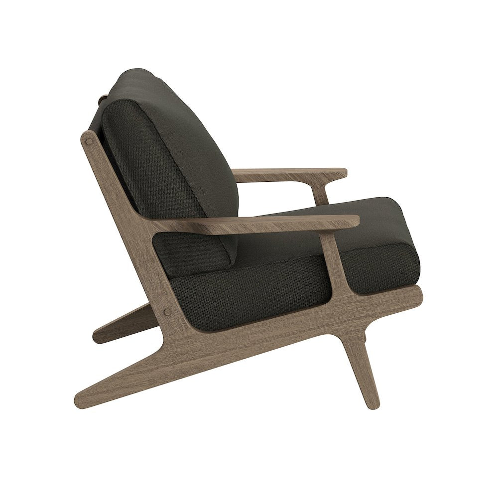 Saratoga 3-Piece Patio Teak Wood Furniture Set Lounge Chairs, Side Table