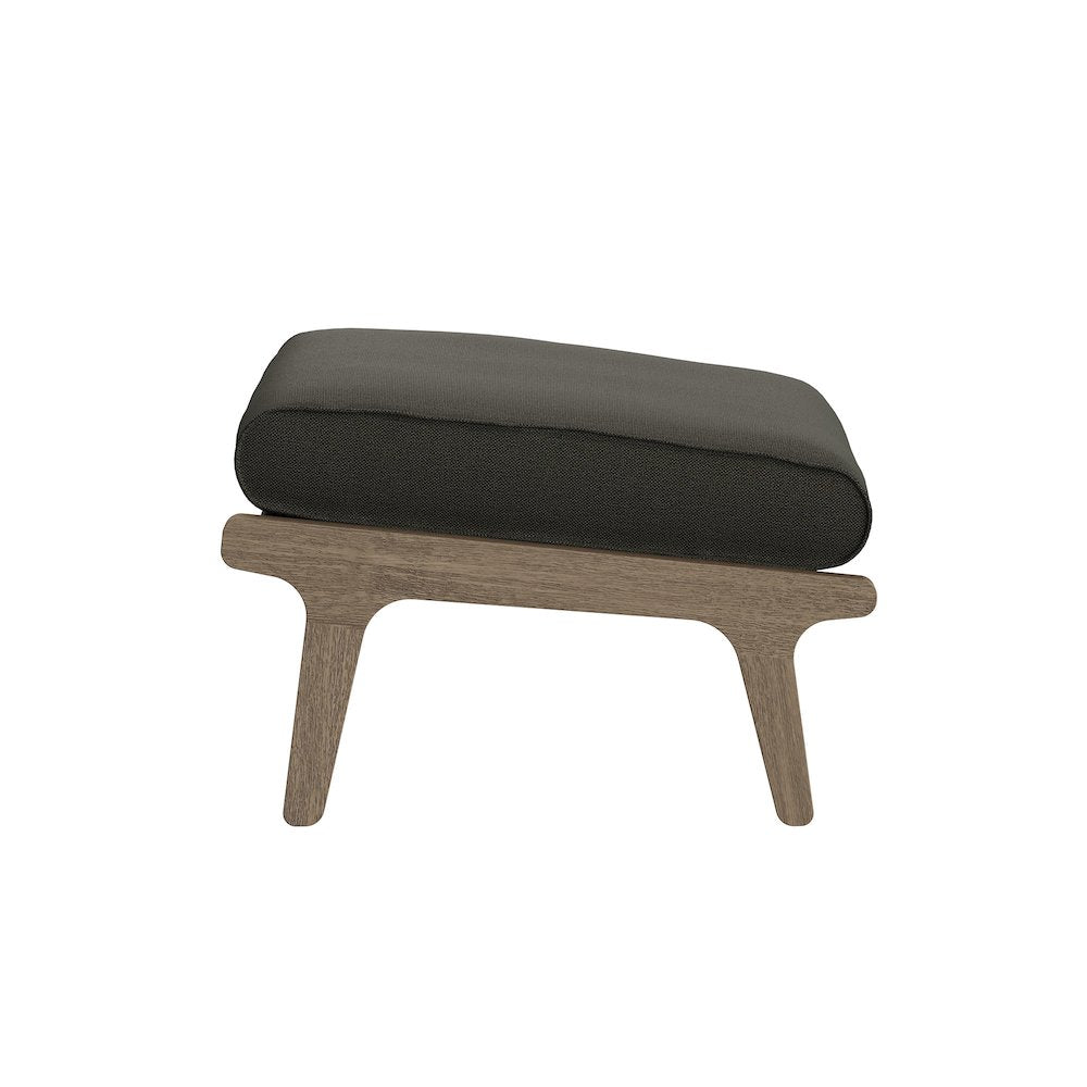 Saratoga Outdoor Patio Teak Wood Chair and Ottoman Set