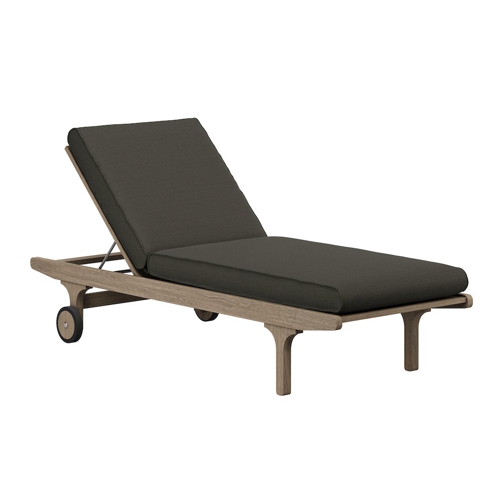 Saratoga Outdoor Patio Teak Wood 3-Piece Chaise Lounge Furniture Set
