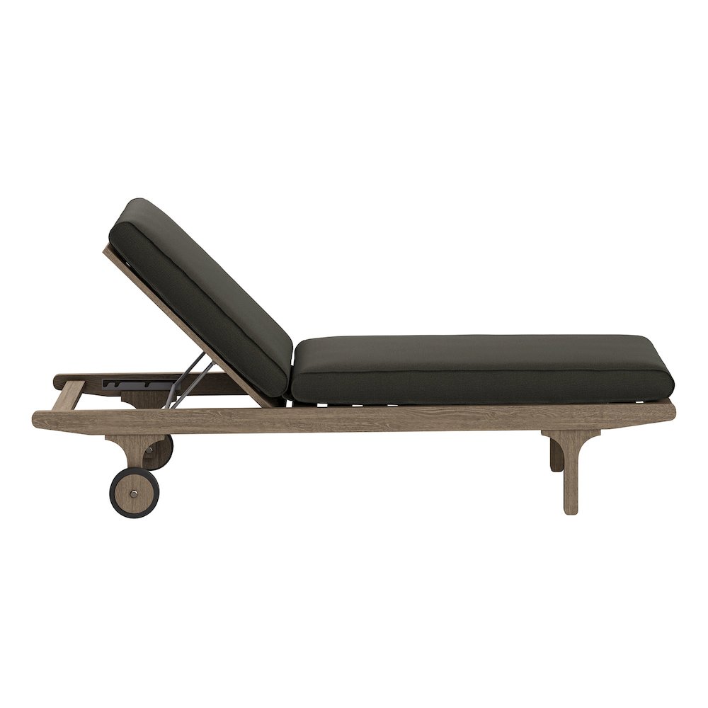 Saratoga Outdoor Patio Teak Wood 3-Piece Chaise Lounge Furniture Set