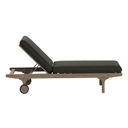 Saratoga Outdoor Patio Teak Wood 3-Piece Chaise Lounge Furniture Set