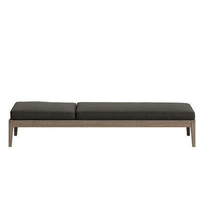 Northlake 3-Piece Patio Teak Wood Furniture Set Chaise Lounges, Side Table