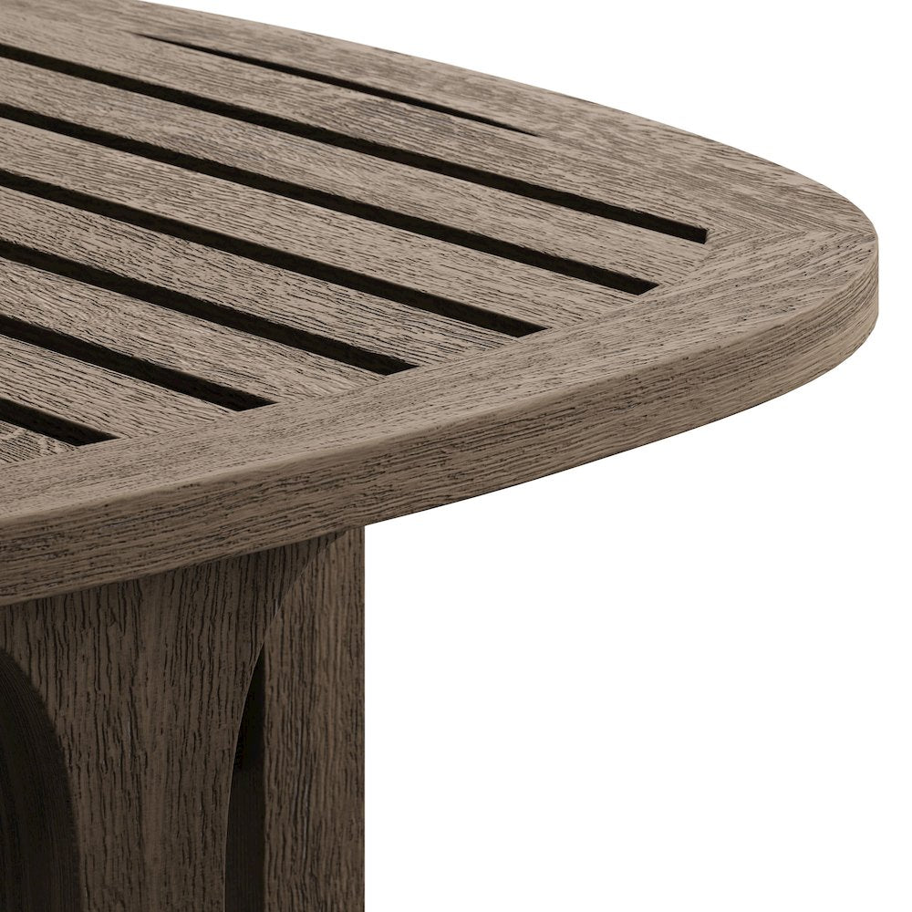 Saratoga 3-Piece Patio Teak Wood Furniture Set Lounge Chairs, Side Table