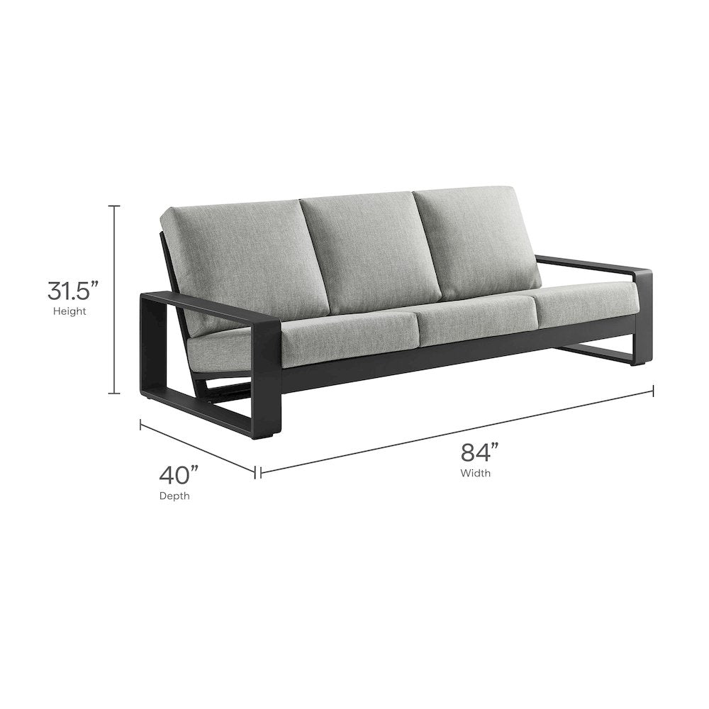Lirienne 4-Piece Outdoor Patio Aluminum Furniture Set
