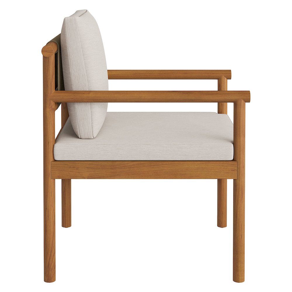Eleni 7 Piece Outdoor Patio Teak Wood Dining Set